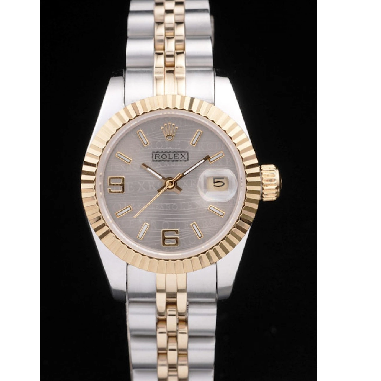 Aaa replica Tone 98078 Rolex Plated Steel Yellow Datejust Stainless Gold Two 0729
